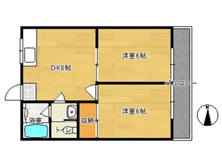 ヴィラ元町1【2階】の間取り