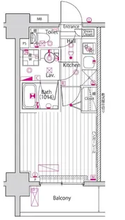 東京都品川区東五反田1【マンション】の間取り