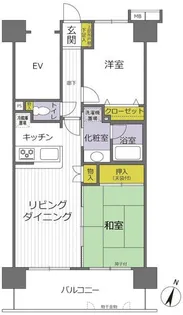 ダイアパレス北赤羽【9階】の間取り
