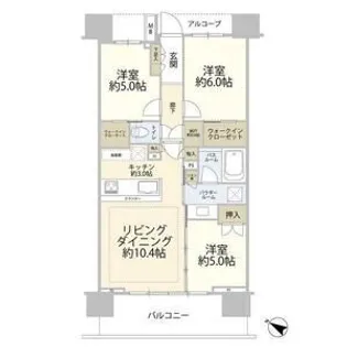 シティハウス東久留米ステーションコート【12階】の間取り