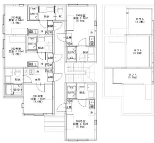 テラス金町【2階】の間取り