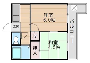 広島県広島市中区江波二本松1【マンション】の間取り