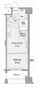 神奈川県横浜市中区富士見町【マンション】の間取り