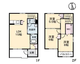 クラビス A棟【1階】の間取り