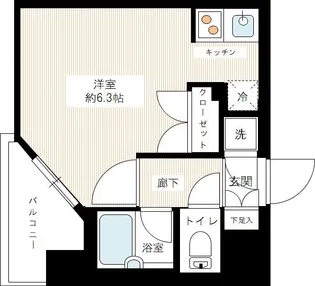パレステュディオ大塚【2階】の間取り