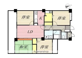 ライオンズマンション津田沼第6【6階】の間取り