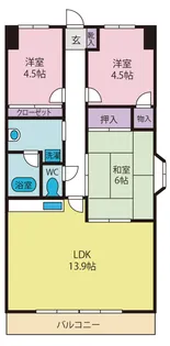マルシオン・マルジュ【1階】の間取り