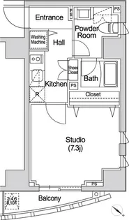 カーサスプレンディッド赤坂7丁目【10階】の間取り