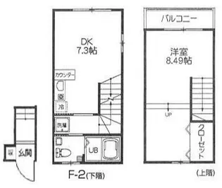 アクス上北沢アパートメンツの間取り