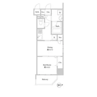 ルクレ東上野レジデンス【7階】の間取り