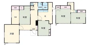 神奈川県横須賀市浦郷町2【一戸建】の間取り