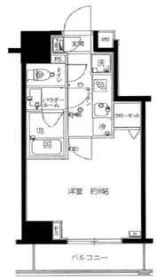 スカイコートパレス三ノ輪【5階】の間取り