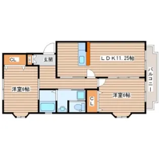 プログレール落合壱番館【1階】の間取り