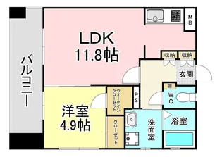 福岡県北九州市門司区大里本町3【アパート】の間取り