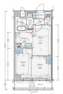 MAXIV竹ノ塚【2階】の間取り