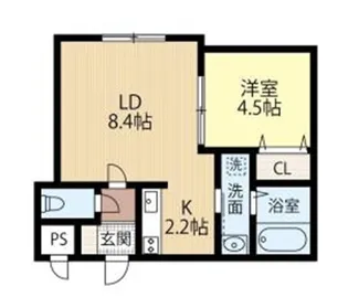 Aida Izari【4階】の間取り