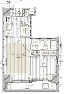 レガリス品川南大井II【7階】の間取り