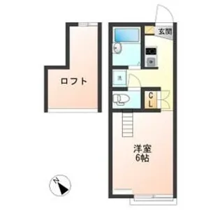 レジデンスサンハイム【1階】の間取り