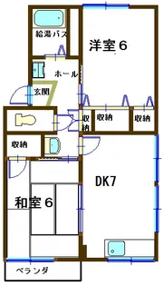 イーストハイツ大塚【1階】の間取り