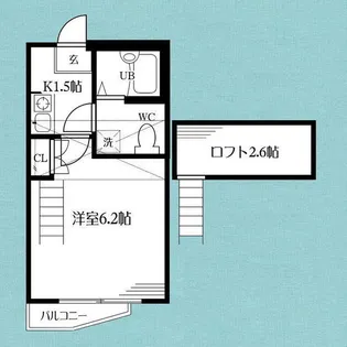 メゾン・ド・ヴィオロン【2階】の間取り