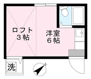 シティハイム【2階】の間取り