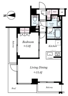 メイクスデザイン糀谷アジールコート【2階】の間取り