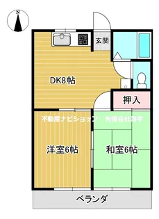 ワインレッドルーフ【2階】の間取り