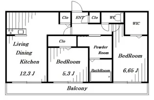 エトワール【2階】の間取り