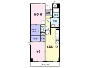 アクシスコート【3階】の間取り