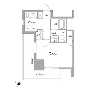 メゾン・ド・ヴィレ麻布台【10階】の間取り