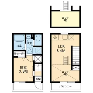 神奈川県川崎市中原区上丸子山王町1【一戸建】の間取り