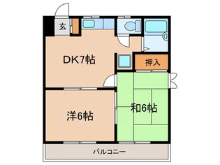 MAISO・BLOSSOM【2階】の間取り