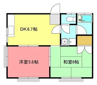 リバーサイド南流山【2階】の間取り