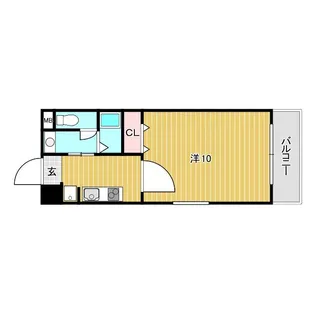 キャッスルプラザ甲子園アネックス【3階】の間取り