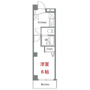 ベレッツァ品川【7階】の間取り