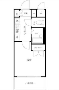 ヴェルト目黒西【8階】の間取り