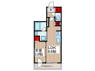 エクセレントシティ蕨ステーションフロント【7階】の間取り