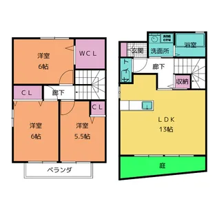 愛知県日進市赤池4【一戸建】の間取り