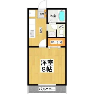 カーサモンテ【1階】の間取り