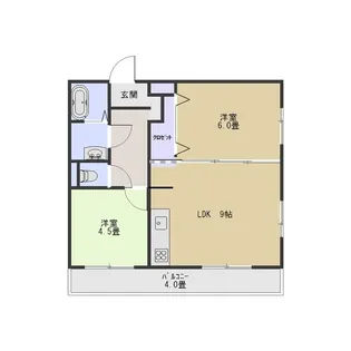 宮添マンション【3階】の間取り