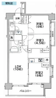 ヴェルディーク平井【8階】の間取り