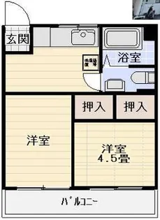 東横白楽マンション【9階】の間取り