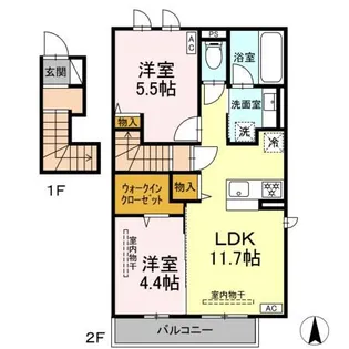 メゾン春陽【2階】の間取り