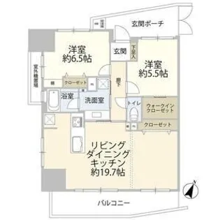 藤和シティホームズ大井町駅前【8階】の間取り