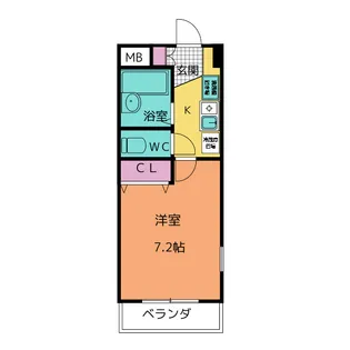 トリコロールハウス加藤【4階】の間取り