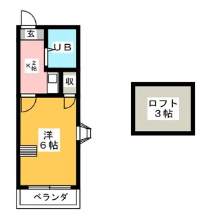 スプリングシールド【2階】の間取り