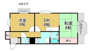 メゾンモンマタン【2階】の間取り