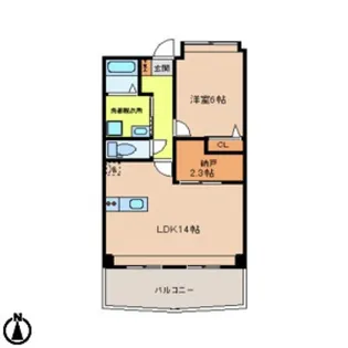 秋桜館・西原【1階】の間取り