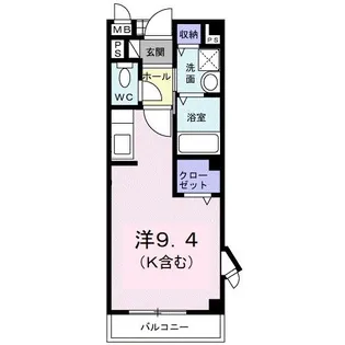 レフィナードA【1階】の間取り