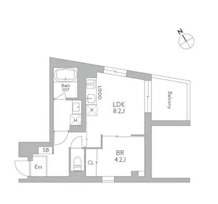 J.リヴェール武蔵小山West【1階】の間取り